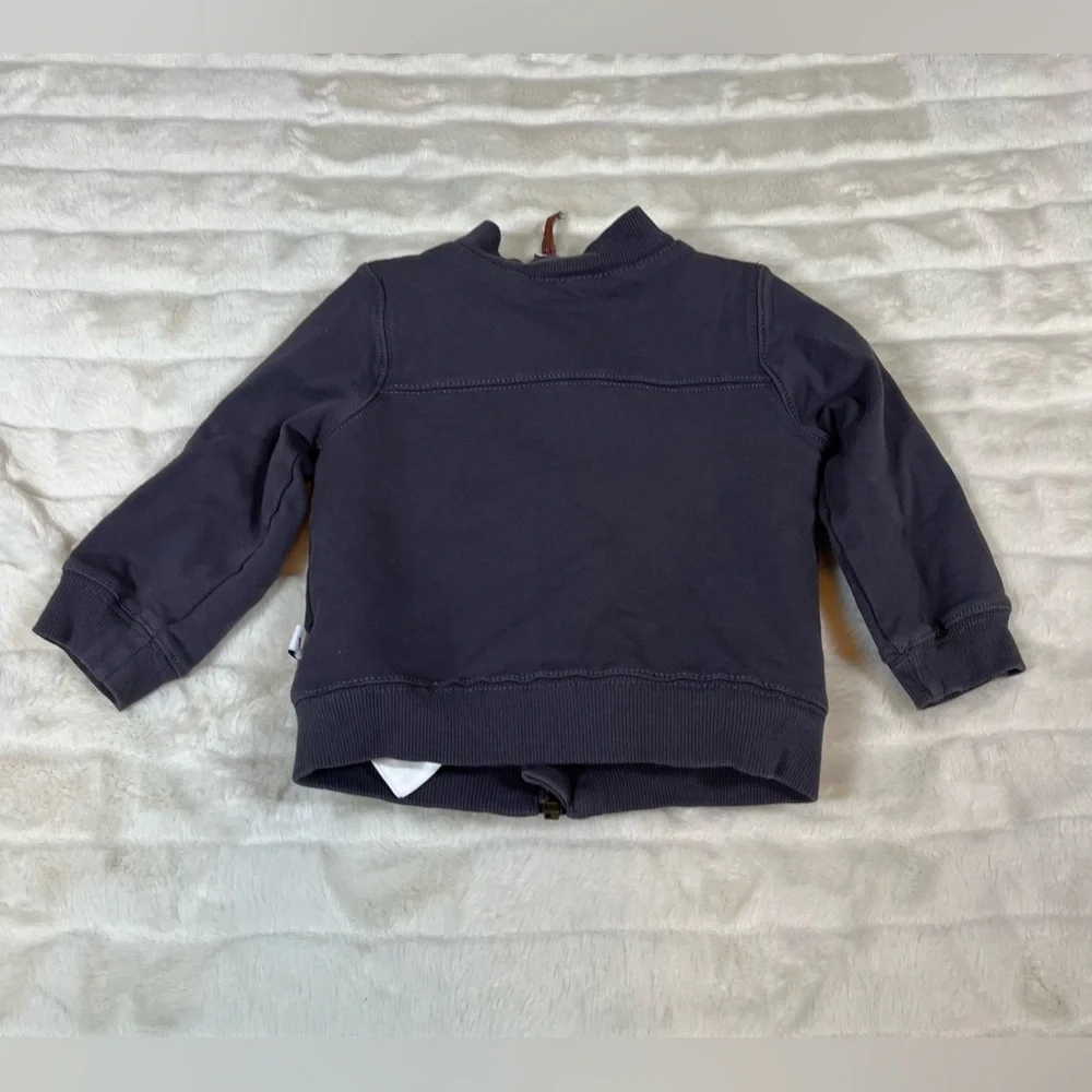 Tommy Bahama Unisex 2T Dark Grey Sherpa Lined Fall Winter Zip Jacket Beach Play